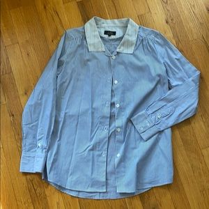 APC striped button-down shirt